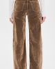 RE/DONE RE/DONE Wide Leg Flocked Jeans Beige Flock - 3