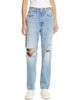 Re/Done Re/Done Women's Comfy '90s High Waist Straight Leg Jeans - 1