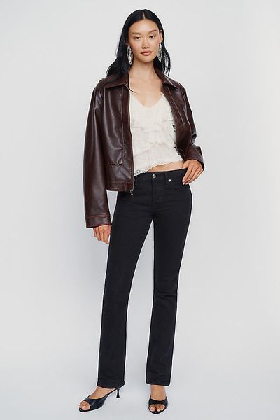RE/DONE Sim Cig Low-Rise Straight-Leg Jeans
