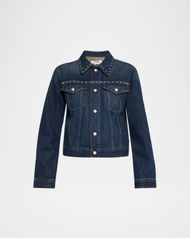 RE/DONE Studded Baby Trucker Jacket