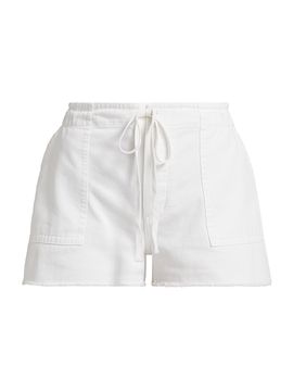 Re/done Women's Beach Cotton Drawstring Shorts