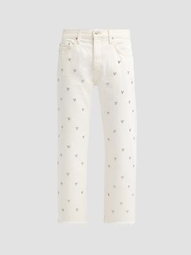 Re/done Women's Beau Embellished Boyfriend Jeans