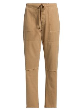 Re/done Women's Cotton Straight-Leg Trousers