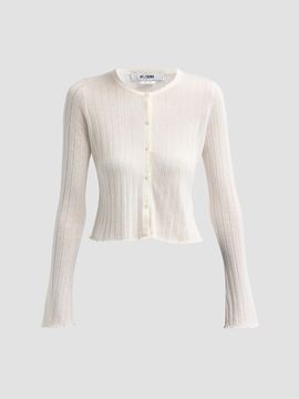 RE/DONE Women's Isabelle Rib-Knit Cardigan