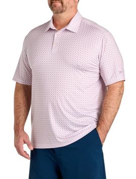 Reebok Reebok Big & Tall Mini Geometric Print Performance Polo Shirt