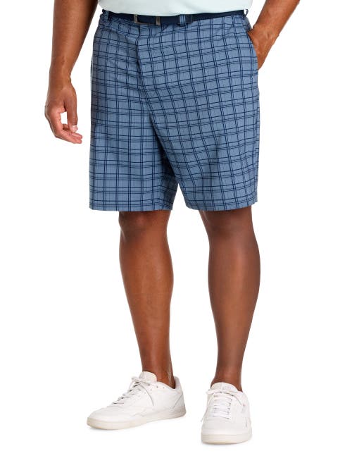 Reebok Reebok Big & Tall Plaid Tech Golf Shorts
