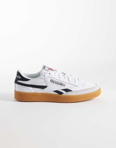 Reebok Reebok Club C Revenge sneakers in white and black with gum soles