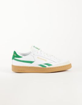 Reebok Reebok Club C Revenge Vintage sneakers in white and green with gum sole