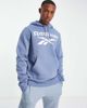 Reebok Reebok Identity fleece hoodie in blue slate - part of a set - 2