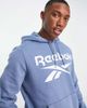 Reebok Reebok Identity fleece hoodie in blue slate - part of a set - 3
