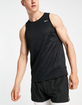 Reebok Reebok Running Speedwick logo tank top in black