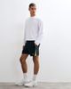 Reebok Reebok Siderwinder Football sweat 7"" shorts in black - 2