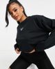 Reebok Reebok small central logo long sleeve top in black - 1