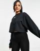 Reebok Reebok small central logo long sleeve top in black - 3