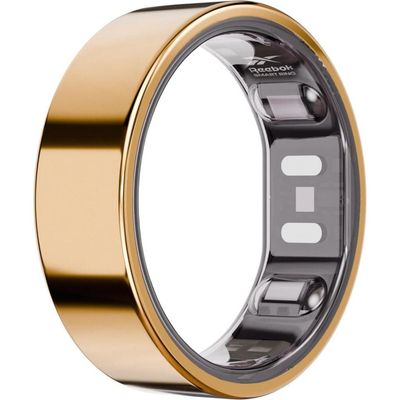 Reebok Reebok Smart Ring- Unisex-Shiny Gold, Fitness Ring-Wearable Technology-Fitness and Sleep Tracker-Monitors Wellbeing and Recovery 
