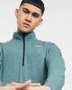 Reebok Reebok Training Activchill 1/4 zip long sleeve top in green - 1