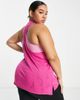 Reebok Reebok Training Plus Techstyle burnout print tank top in pink - 2