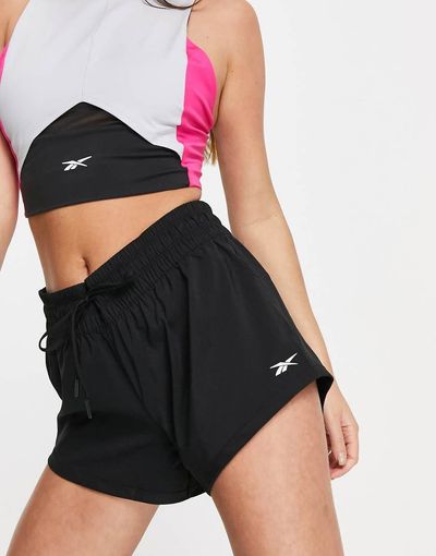 Reebok Reebok Training woven loose shorts in black