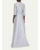 Reem Acra Bead-Embellished Mikado Keyhole Kaftan - 3