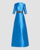 Reem Acra Reem Acra Women's Mikado Embroidered Three-Quarter Sleeve Gown - 1