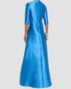 Reem Acra Reem Acra Women's Mikado Embroidered Three-Quarter Sleeve Gown - 3