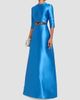 Reem Acra Reem Acra Women's Mikado Embroidered Three-Quarter Sleeve Gown - 4