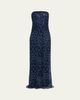 Reem Acra Strapless Crystal Embellished Evening Gown - 1