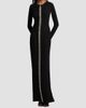 Reem Acra Women's Crêpe Crystal Detail Column Gown - 2