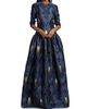 Reem Acra Women's Lamé Brocade Dropped Waist Gown - 2