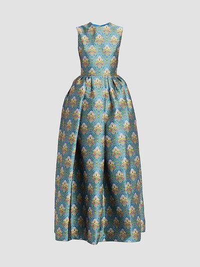 Reem Acra Women's Metallic Brocade Gown