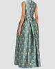 Reem Acra Women's Metallic Brocade Gown - 3