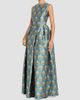 Reem Acra Women's Metallic Brocade Gown - 4