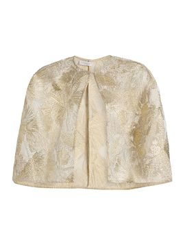 Reem Acra Women's Raffia Metallic Capelet