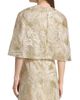 Reem Acra Women's Raffia Metallic Capelet - 5