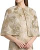 Reem Acra Women's Raffia Metallic Capelet - 6