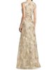 Reem Acra Women's Raffia Metallic Sleeveless A-Line Gown - 5