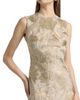 Reem Acra Women's Raffia Metallic Sleeveless A-Line Gown - 6