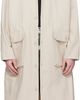 Reese Cooper Reese Cooper Beige Cotton Herringbone Overcoat - 1