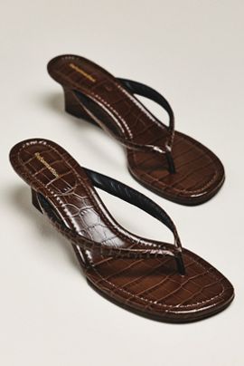 Reformation Amelia Flip-Flop Wedges