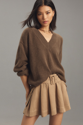 brown mini dress going out Lukea Long Sleeve Mini Dress | Brown | Womens