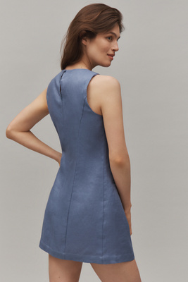 Reformation - Citron Linen Mini Dress