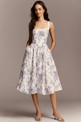 Reformation Janu Linen Midi Dress
