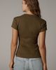 Reformation Raelynn Short-Sleeve Knit Cardigan Top - 2