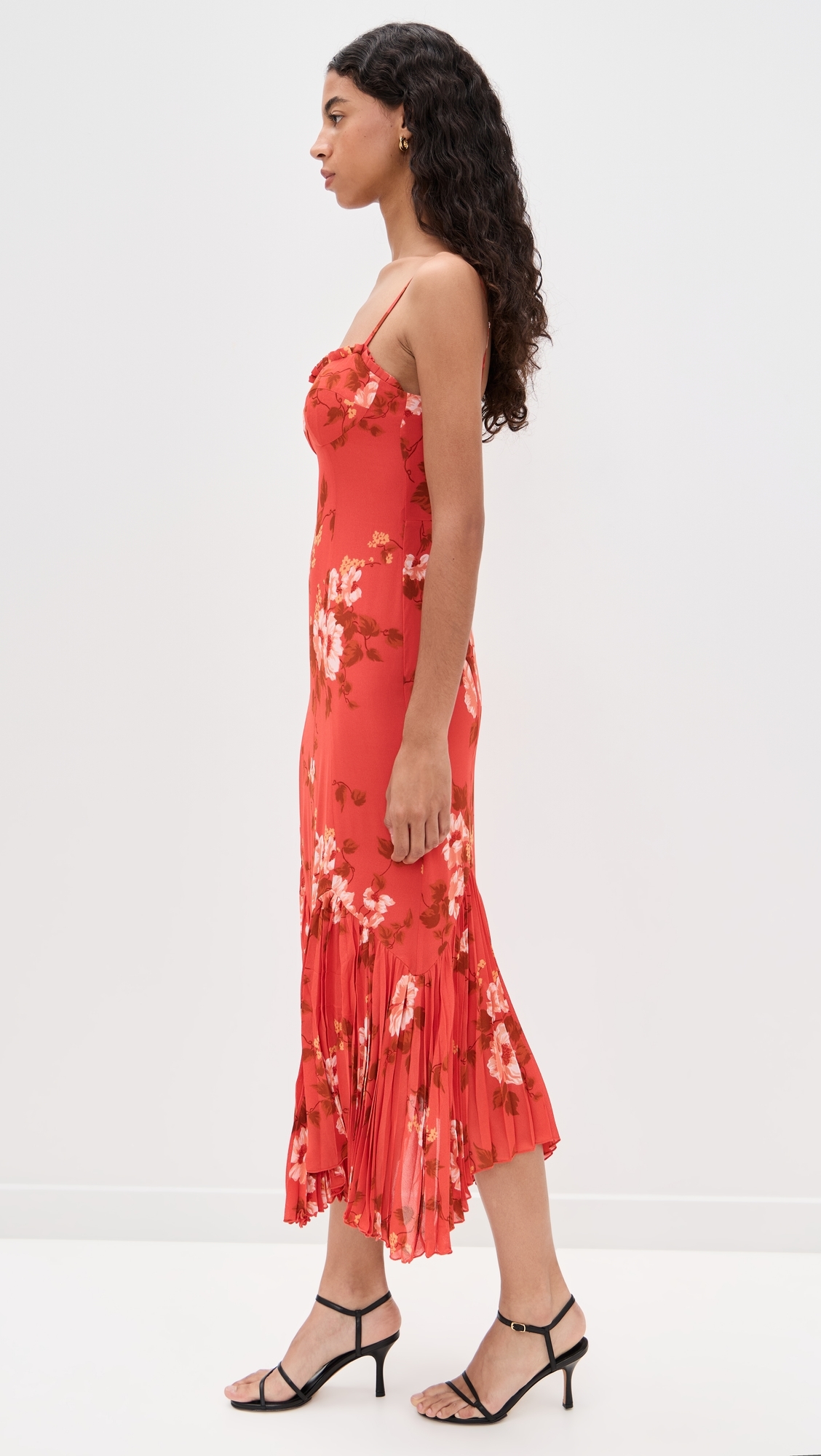 knee length dresses for ladies Rent Reformation Fallon Maxi Dress  Floral Georgette  Versatile