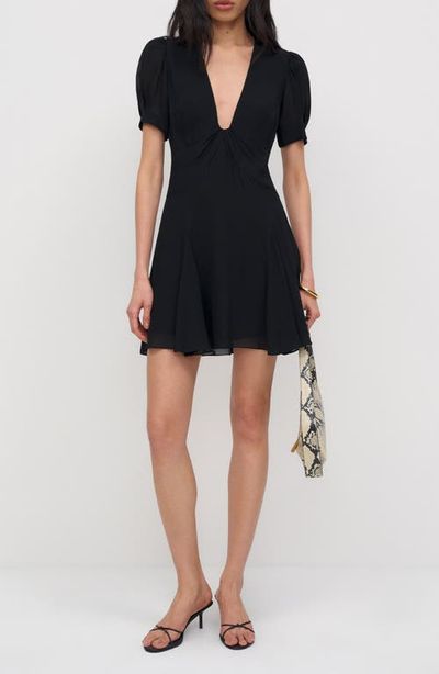 Reformation Reformation Akaia Puff Shoulder Minidress
