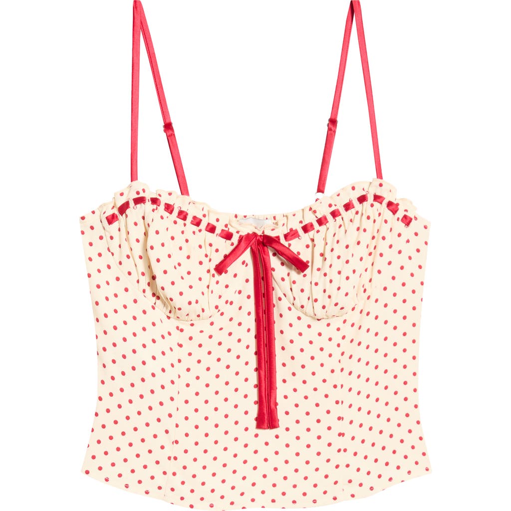 Reformation Reformation Andrea Polka Dot Top