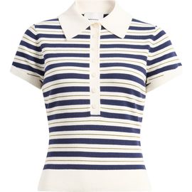 Reformation Reformation Bentley Crop Polo Sweater