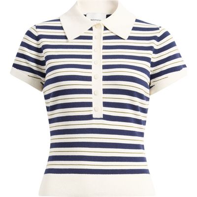Reformation Reformation Bentley Crop Polo Sweater