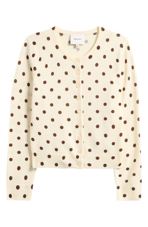 Reformation Reformation Bernadette Polka Dot Wool Cardigan