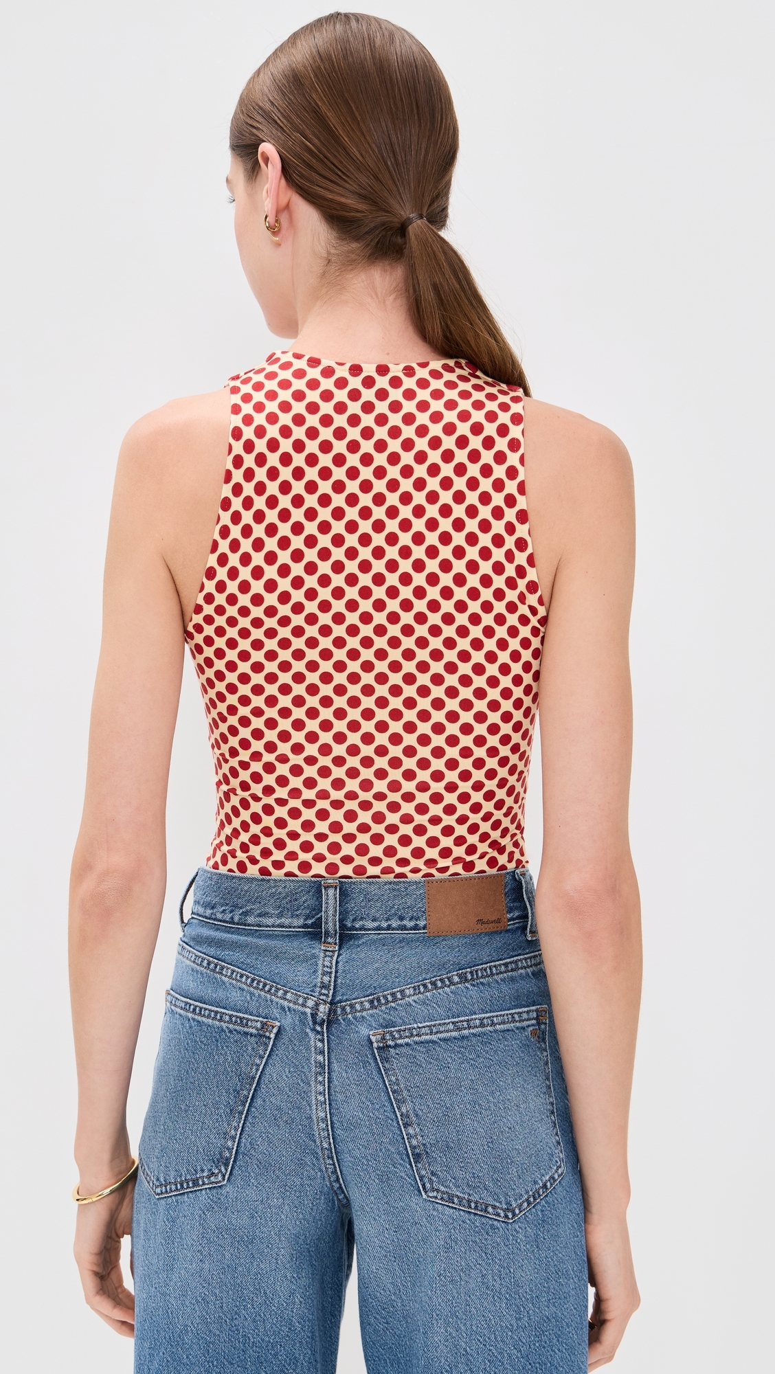 Reformation - Bowie Knit Top Pamplona Dot M